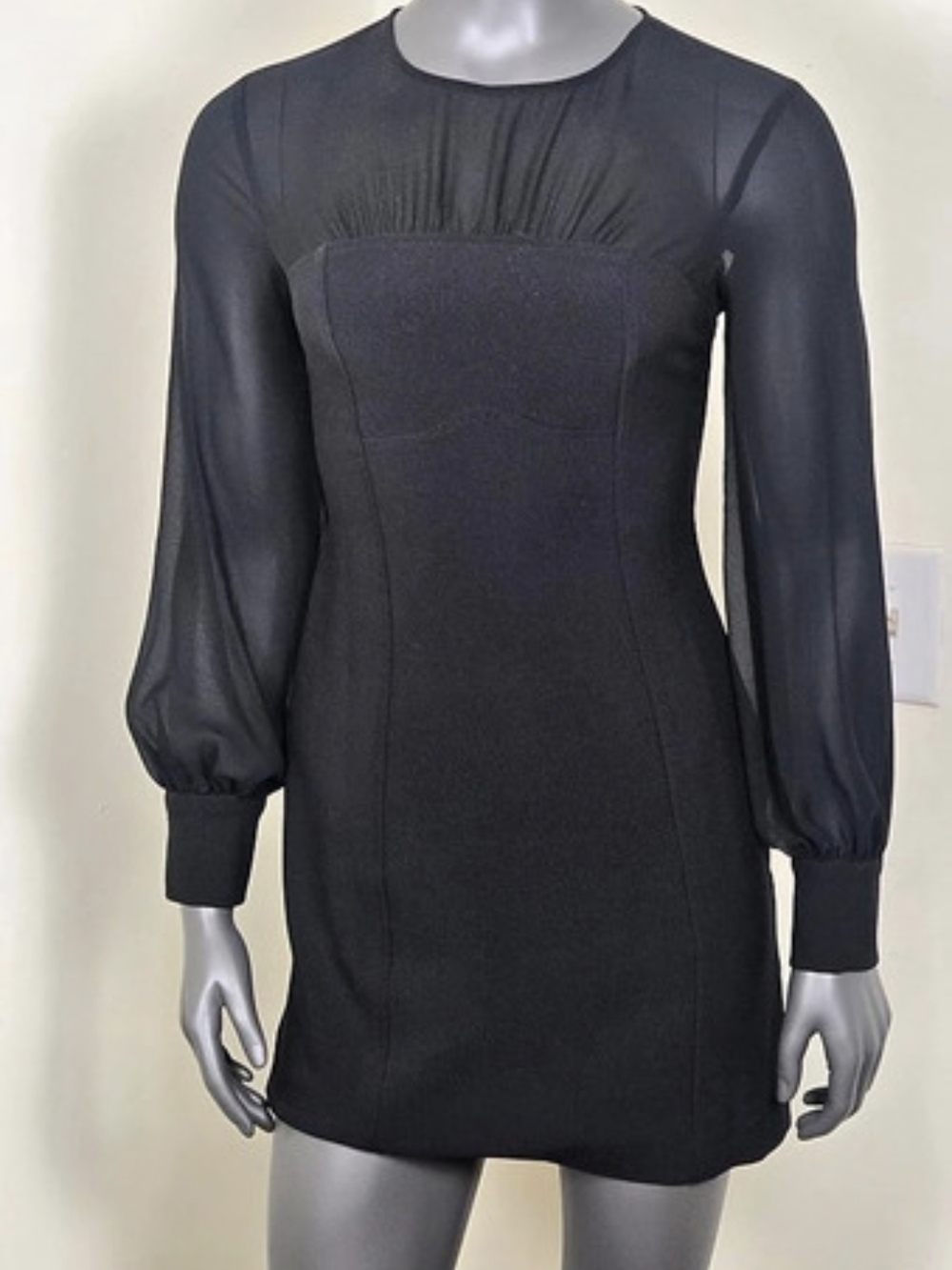 Anthropologie Maeve Black Mini Dress Size Medium Like New